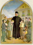 San Juan Bosco con niños